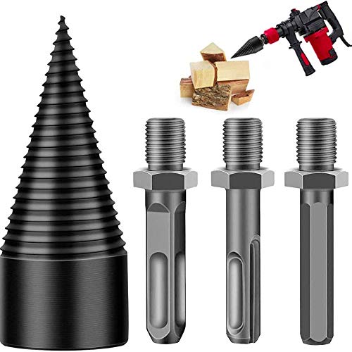 Dciustfhe 4 StüCk 42Mm Holzspalter Bohrer Abnehmbarer Holzspalter Bohrer Brennholz Kindling Splitter für Bohrmaschinen – Bild 5