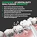 Professional Dental Water Flosser - Rechargable and Cordless - Oral irrigator with 3 Modes. Perfect for Teeth Cleaning and Braces - 4 floss tips & 4 hygiene tools included.