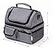 Best Lunch Bags for Women or Men: Grey Thermal Lunch Bag for Men Woman Adult, Kids | Insulated Lunchbox, Soft Cooler Bag | Meal Prep Womens Lunch Box Compartment Lunch Tote | Men's Lunch Box for Work