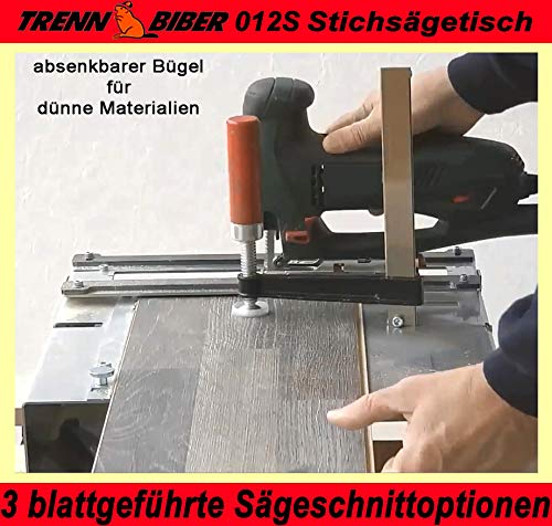 Laminatschneider 012S-3 Trenn-Biber mit Sägeblättern als Sägetisch – Bild 3