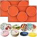 Funshowcase 3-Cavity Large Round Disc Candy Silicone Molds 2-Bundle