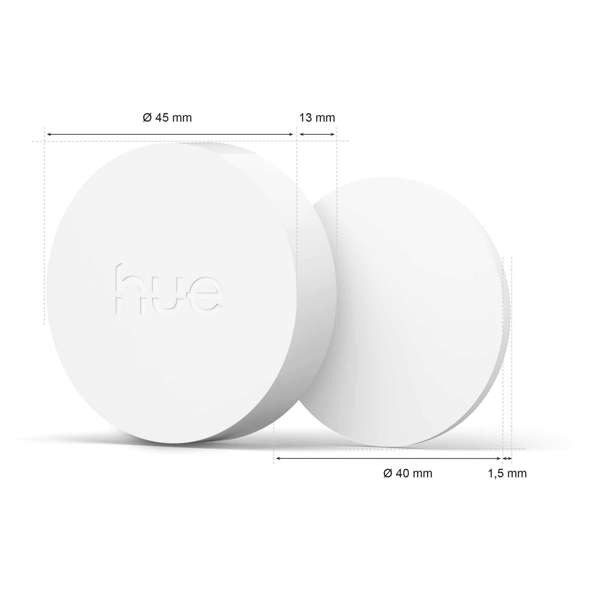 Philips Hue Smart Button für Hue Lichtsysteme, Smarter Dimmer zur Steuerung von Leuchten, kabelloser Lichtschalter ohne Installation, weiß, Neue Generation 7