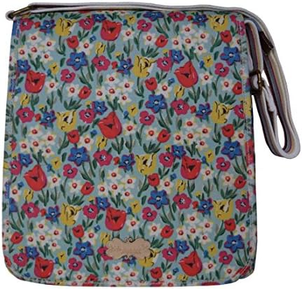 Crossbody Bag For Women Large Floral Messenger Laptop Bag Shoulder Handbag Purse Waterproof (Multi-color Floral)