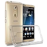 ZTE Axon 7 Clear Case, CoverON [ClearGuard Series] Hard Clear Back Cover with Flexible TPU Bumpers Slim Fit Phone Cover Case for ZTE Axon 7 - Clear