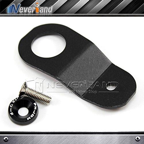 asmaza(TM) car aluminum Radiator Stay Bracket Gasket Washers Screw Case For Honda EK Civic 1996-2000 Black @J05
