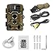 RAINBOWDAY Deer Camera Trail Camera 16MP 1080P HD IR Night Vision Wildlife Motion Activated Camera with IP56 Waterproof 0.2s Trigger Time and 2.4 inch LCD Screen Game Camera