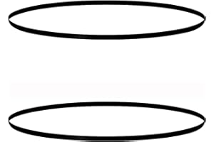 QJZXUEZHEN 2Pcs Turntable Belt, Folded Length 200mm Rubber Belts, for Replacement Record Player Gramophone All Kinds of Belt-Driven Turntables, Width 5mm,Thickness 0.6mm,Diameter 128mm