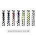 LUX Hookah Mouth Tips - Premium, Thick, Individual Wrapped, Disposable, Male Connection, Neon Colored, Hygienic Plastic Hookah Shisha Mouth Tips, Best Value Pack (by Hookah Hot Spots)