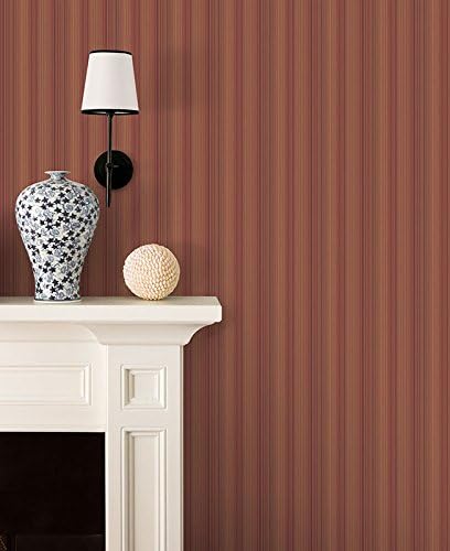Galerie G34151 Nordic Elements Narrow Stripe Wallpaper, Red/Gold, 10m x 53cm, Full roll (10M x 53 cm) - Image 3