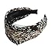 TOOGOO(R) Lady Retro Wide Pleated Headband Alice Hair Band Printed Wedding Party Black