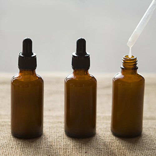 Aland Essential Oil Bottle,Empty Amber Bottle Glass Essential Oil Liquid Aromatherapy+Dropper Cap Tool Blue 15ml