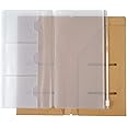 Moterm Kraft File Folder + Zipper PVC Pouch/Storage Bag Travelers Journal Accessories Pack - Refills for Standard Size Travelers Notebook