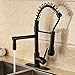 Rozin LED Light Pull Down Spray Kitchen Sink Faucet Swivel Spout Mixer Tap with 8