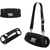 Silicone Cover Case Compatible with JBL Xtreme 3 Portable Bluetooth Speaker, Waterproof Soft Skin Silicone Protective Case for JBL Xtreme 3 Bluetooth Speaker Accessories (Black)