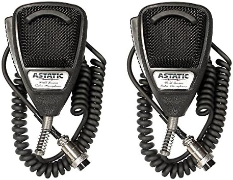 LOT OF 2 Astatic 636L Noise Cancelling CB Radio 4 pin Microphone