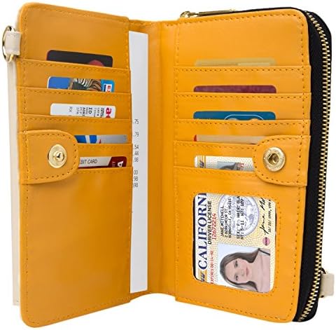 Women Wristlet Wallet Purse Card Holder Organizer Clutch Handbag For Iphone 12 12 Pro 12 Mini Se Handbags Amazon Com