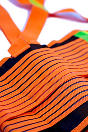 SAFE HANDLER Lifting Support Weight Belt - Orange & Black Reflective| Lower Back Brace Protects & Relieves Back Pain, Support Belt with Dual Adjustable Straps and Breathable Mesh Panels, X-LARGE