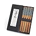 AUCH Japanese Sakura Bamboo Chopsticks, Blue