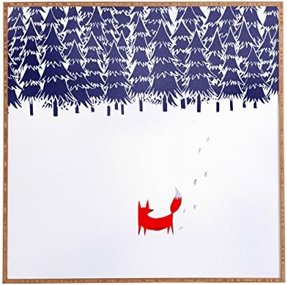 Deny Designs Robert Farkas, Alone in The Forest, Framed Wall Art, Medium, 20" x 20"