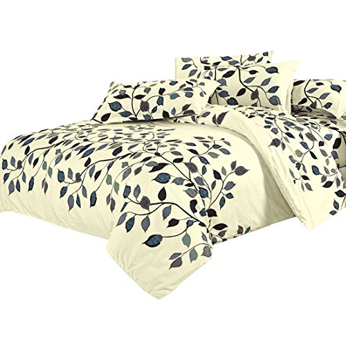 Uxcell bed sets,bedroom leaves tree pattern duvet cover pillow ca…