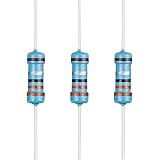 EDGELEC 100pcs 3.3 ohm Resistor 1/2w (0.5Watt) ±1% Tolerance Metal Film Fixed Resistor, Multiple Values of Resistance Optiona