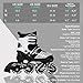 Otw-Cool Adjustable Inline Skates for Kids and Adults, Outdoor Blades Roller Skates with Full Light Up LED Wheels, Safe and Durable Inline Roller Skates for Girls and Boys, Men and Women