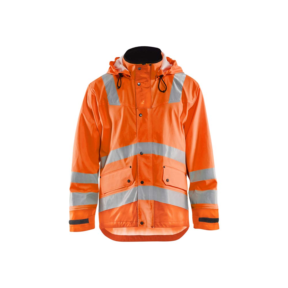Blaklader 432720055300XXXL Level 3 Rain Jacket, High Vis Orange, Size XXXL