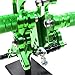 FXCNC Ninja 250 300 Motorcycle Rearsets Rear Foot Pegs CNC Rear set Footrests Fully Adjustable Rear Foot Boards Fit for KAWASAKI NINJA 300 250 2013-2016 Green