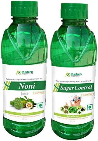 Madren Healthcare Noni & Sugar Care Juice 500ml. (Combo Pack)
