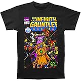 Thanos - Mens The Infinity Gauntlet Fitted T-Shirt, Size: XX-Large, Color: Black