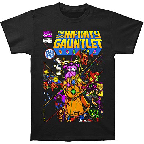 Marvel The Infinity Gauntlet #1 Comic Cover Men's T-Shirt- 2XLarge Black