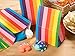 36 Pack Rainbow Striped Paper Gift Bags for Kids Unicorn Birthday & Baby Shower Party Favors Goodies, 8.7 x 5.2 in