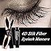 Ginkago 4D Silk Fiber Eyelash Mascara Extension Makeup Black Waterproof Kit Eye Lashes with Bag