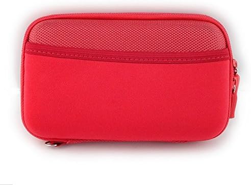 Diabetes Organizers Case Insulin Pens Glucose Meter Bag Testing Strips Kit Travel Headphone Power bank Carrying Pack for Men Women (Red)