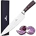 Japanese Chef Knife, Soufull 8 inch Sturdy Stainless Steel Kitchen Knife with Razor Sharp Blade and Balanced Ergonomic Pakka Wood Handle with Gift Box