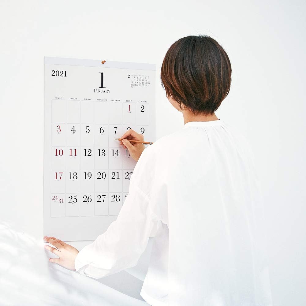 Amazon 新日本カレンダー 21年 カレンダー 壁掛け シンプルフェイス大 Nk0 1月始まり A 2切 61 42 5 文房具 オフィス用品 文房具 オフィス用品