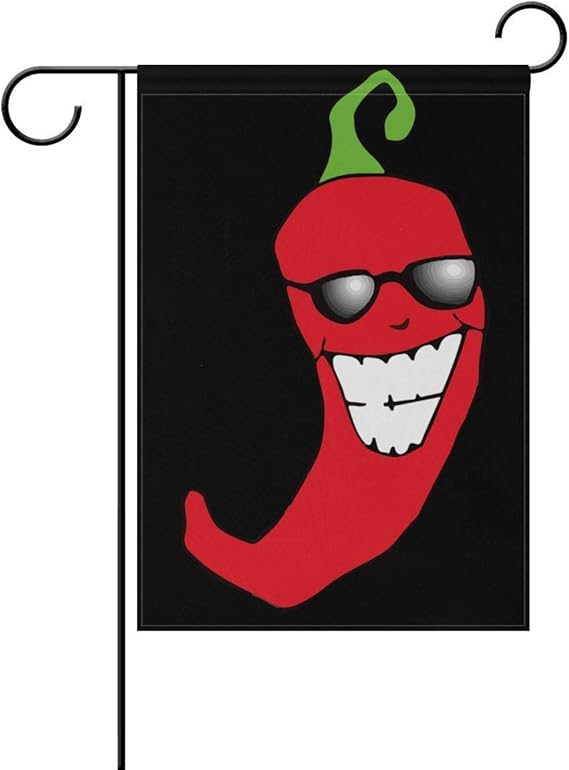 N / A Red Chili Pepper Garden Flag Yard Banner para la decoración