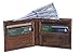 KomalC Mens Slim Leather Wallet Bifold