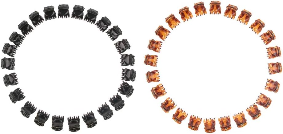 Amazon 48個入 ミニ バレッタ ヘアクリップ 女性 髪留め 黒 ブラウン D Dolity ヘアクリップ バレッタ 通販
