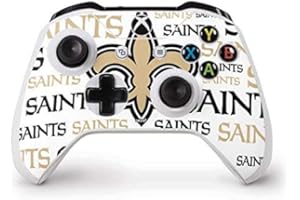 Skinit Decal Gaming Skin Compatible with Xbox One S Controller - Officially Licensed NFL New Orleans Saints Gold Blast Design