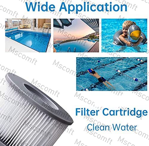 Mscomft Whirlpoal zubehör für MSPA Whirlpoal Ersatz Filter Filterkartusche Doppelpack für aufblasbare Pools,Filter Cartridge für Filter für Whirlpoal (Wasserfilter Modell ab 2020) (4pcs) 6