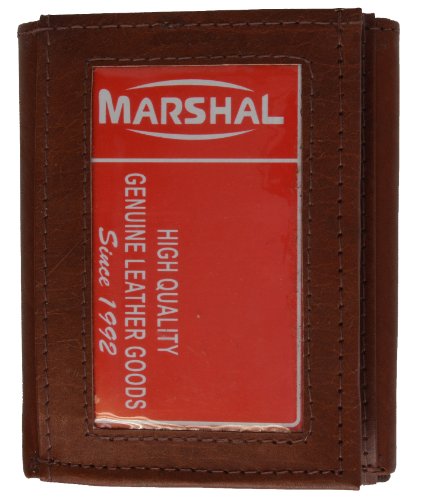 100% Genuine Leather Tri-fold Mens Wallet BD #1355CF