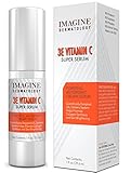 Whitening 3E Vitamin C Creamy Super Serum Anti Aging Intensive Treatment 1 fl oz/ 30 ml With Cutting Edge G3L Delivery System Brightens Skin, Evens Skin Tone, Great for Spots and Scars