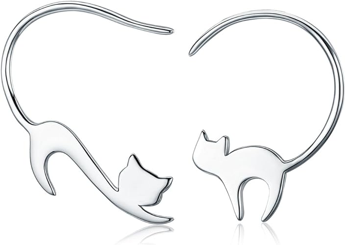 Solid 925 Sterling Silver Hollow Out Hollow-out Elephant Animal Stud Earrings