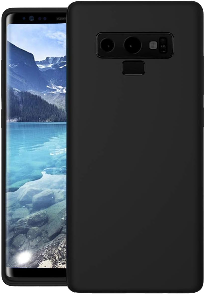 CZARTECH Maverick Soft Silicone Back Cover Case for Samsung Galaxy Note 9 (Deep Black)