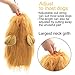 WAPIKE Lion Dog Mane, Turn Your Dog Into A Strong Lion, Big Pet Dog Lion Mane Wig, Tail, Festive Party Gorgeous Costume (Light Brown)