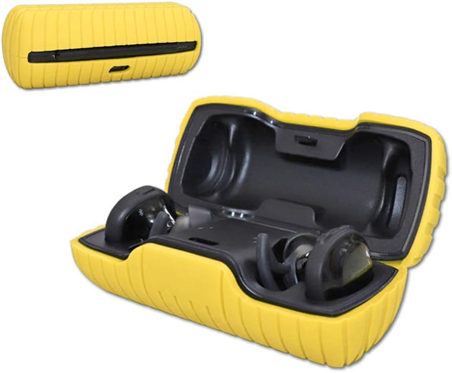 ZALU Compatible for Bose SoundSport Free Charging Case Silicone Case (Yellow)