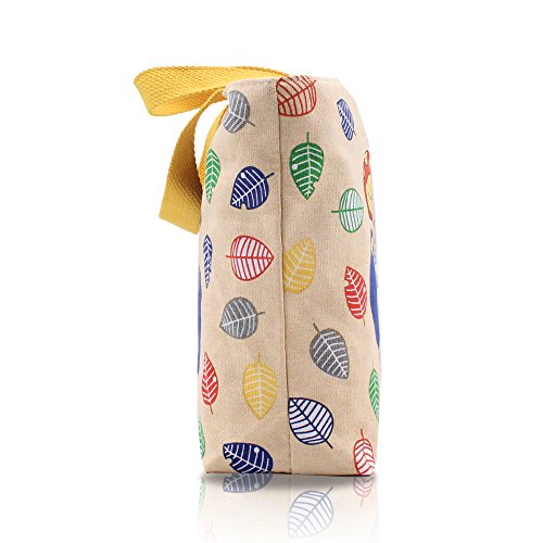 Finex - Set of 2 - My Neigbor TOTORO Canvas Zippered Tote with Top Carry Handles - Lunch Box Bag Gym Tote