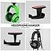 Brainwavz BigJ Headphone Stand (2 Pack) Under Desk Hanger for Headphones, Gaming Headsets, Mobiles Accessories, Stick On, No Screws, Blackthumb 3