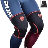 Knee Sleeves ( 1 Pair w/ bag ) Best Orthopedic Knee Support & Pain Compression Brace for Squats, WOD, Weightlifting, Powerlifting – Primal Elite Sports 5mm and 7mm Strong Knee Sleeves – Unisex